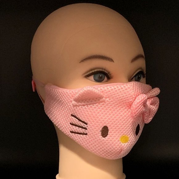Cute Pink Hello Kitty Cotton Face Mask for Adult - Picture 3 of 6